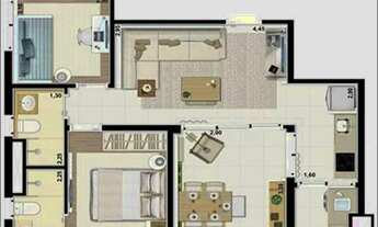 Imagem 2: Apartamento com 2 dormitórios e 1 vaga Com uma grande varanda Gourmet perto do metrô Saúde