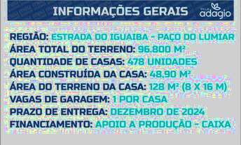 Imagem: TER-71Casa de condomínio para venda possui