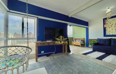 Imagem 5: Apartamento na praia Vista para o mar 2 dormitórios 1 suíte sacada Astúrias Guarujá