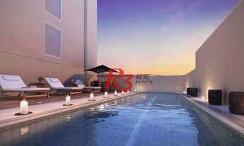 Imagem 4: Apartamento com 1 dormitório para alugar, 48 m² por R$ 3.900/mês - José Menino - Santos/SP