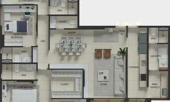 Imagem 4: Apartamento para venda tem 132 m2 com 4 quartos em Boa Viagem