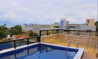 Imagem: Flat térreo com área privativa em L aproximadamente