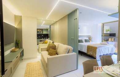 Imagem 2: Flat todo mobiliado com 51 m² e área externa na beira mar da praia do Cabo Branco