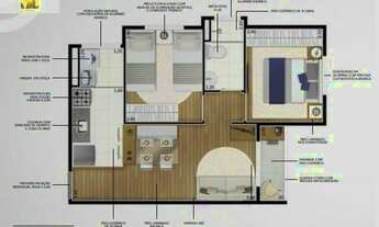 Imagem 7: Apartamento 42 m² | 2 dormitórios