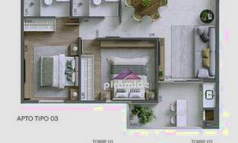 Imagem: Apartamento com 2 dormitórios à venda