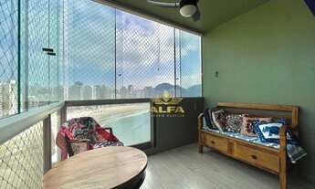 Imagem 2: Apartamento na praia Vista para o mar 2 dormitórios 1 suíte sacada Astúrias Guarujá