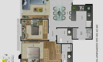 Imagem 4: Cobertura à venda, 3 quartos, 1 suíte, 2 vagas, Castelo - Belo Horizonte/MG