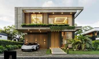 Imagem: Casa decorada á beira do lago com 04 suítes