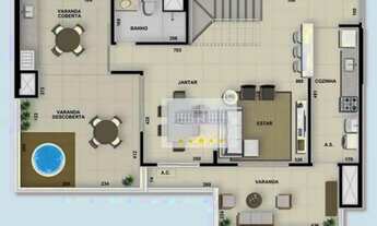 Imagem 2: Cobertura Duplex Duetto Perola