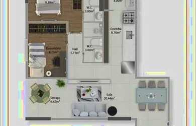 Imagem 3: PRAIA GRANDE - Apartamento Padrão - GUILHERMINA