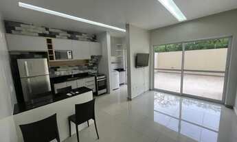 Imagem 2: Alugo ponta Negra, 119m² Térreo com área externa, 02 quartos, todo mobiliad, atrás do Shop