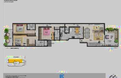 Imagem 5: Coração do Jardim Oceanico, 3 Suítes c/ 160m², Sol da Manhã, c/ 02 Vagas, Box Privativo