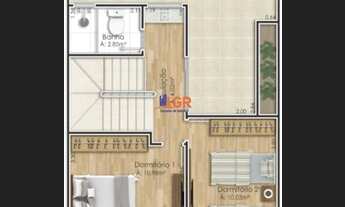 Imagem 6: Triplex para Venda em Pinhais, Pineville, 4 dormitórios, 2 suítes, 2 banheiros, 3 vagas