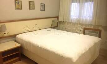 Imagem 6: Flat mobiliado na Vila Nova Conceição, próximo a Avenida Sto Amaro, FMU e Pq. do Ibirapuer