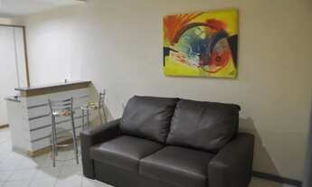 Imagem: Apartamento de quarto e sala mobiliado