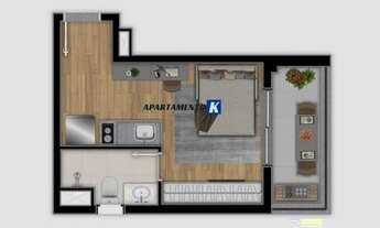 Imagem 2: Studio p/ VENDA - Excelente para Investidores - 25m2 - Lazer no Rooftop - 5 minutos do Sho