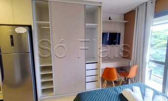 Imagem 2: Flat disponível para locação no Brooklin contendendo 25m² e 1 dormitório. Bairro do Campo