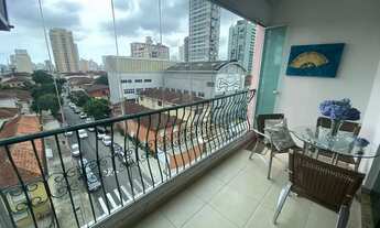 Imagem 2: Apartamento para venda possui 140 metros quadrados com 3 quartos em Embaré - Santos - SP