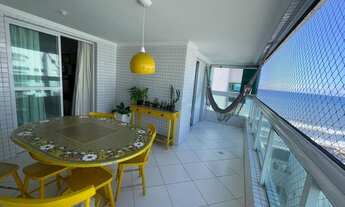 Imagem 1: Belíssimo apartamento no centro de Mongaguá, prédio frente mar, 2 quartos, lazer completo