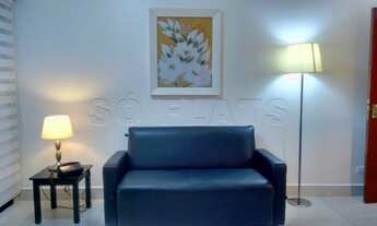 Imagem 5: Apartamento com 1x dormitório e serviços de arrumação diária e tv a cabo mais vaga de gara