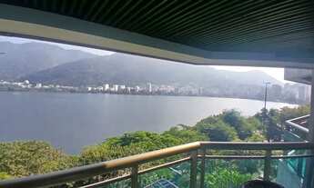 Imagem 2: Flat mobiliado com vista para a Lagoa | 1 suíte + lavabo | Vaga