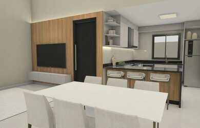 Imagem 2: Casa térrea porteira fechada com piscina e 3 suítes no Condomínio Helena Maria