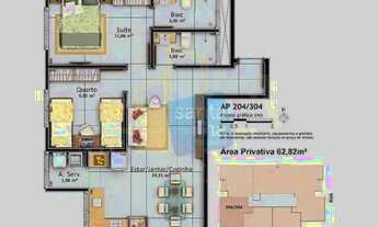 Imagem 5: Apartamento para Venda em Florianópolis, Ribeirão Da Ilha, 2 dormitórios, 1 suíte, 2 banhe