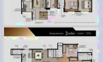 Imagem 6: Aptos com 3 e 4 dorms com plantas de 88m e 115m com 2 vagas de garagem. Lazer c