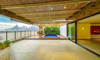 Imagem 5: Cobertura de Luxo com Vista Panorâmica para Lagoa com 450m² 4 Suítes 4 Vagas Portaria 24h