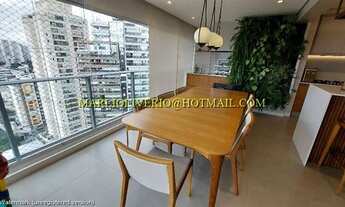 Imagem 3: Apartamento para locação no Brooklin, 132 m2, 03 suítes, varanda gourmet, sala integrada