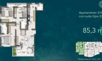 Imagem 2: Apartamento para venda tem 85 metros quadrados com 3 quartos em Horto Florestal - Salvador