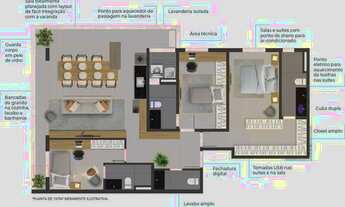 Imagem 2: On The Park Apartamento com 3 dormitórios