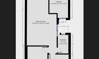 Imagem 2: Conj. da Cohab Gleba I nos altos,we 2 apto 2 quartos,com modulados R$ 1.250,00