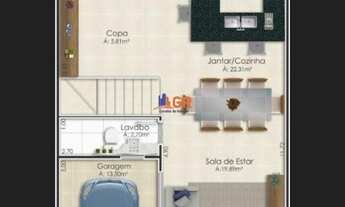 Imagem 4: Triplex para Venda em Pinhais, Pineville, 4 dormitórios, 2 suítes, 2 banheiros, 3 vagas