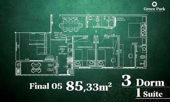 Imagem 6: LANÇAMENTO GREEN PARK PARQUE INDUSTRIAL 3 DORM 2 SUÍTE - COBERTURA