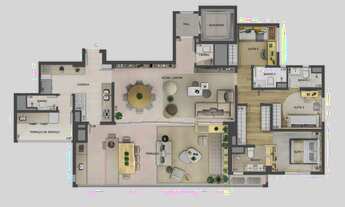 Imagem 5: Apartamento NOVO com 165m² com 4 quartos (2 suítes) no Tatuapé em frente ao Parque do Piqu