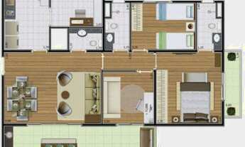 Imagem 2: Apartamento com 3 dormitórios e 2 vagas Com uma grande varanda Gourmet perto do metrô Conc