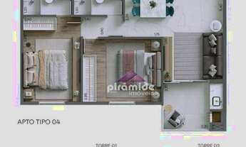 Imagem 5: Apartamento com 2 dormitórios à venda, 67 m² por R$ 323.083 - Praia das Palmeiras - Caragu