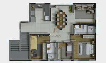 Imagem 6: Apartamento Duplex com 3 dormitórios à venda, 92 m² por R$ 555.120 - Bom Jesus - São José