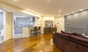 Imagem 3: Flat em Moema totalmente reformado e alto padrão com 120m², boa localização próx da Av Ibi