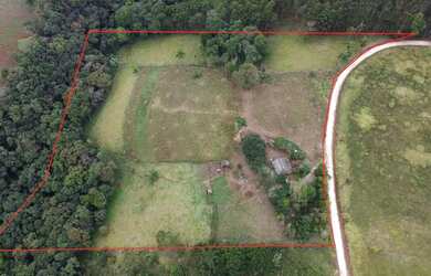 Imagem 4: Chácara formada Santa Cruz Campo Largo 24.200m² ou 1 alq., casa, lavoura, tanque,cachoeira