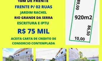 Imagem: Oferta Terreno 920m2 frente p/ 2 ruas 10m