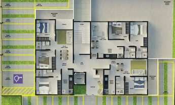 Imagem 7: Aptos de 2 e 3 quartos, prédio piscina e área gourmet, elevador, no Altiplano