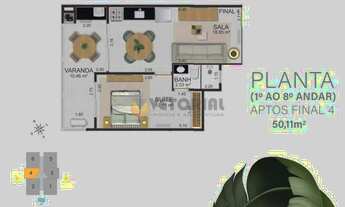 Imagem 6: Apartamento com 1 dormitório à venda, 50 m² por R$ 450.000 - Sumaré - Caraguatatuba/SP