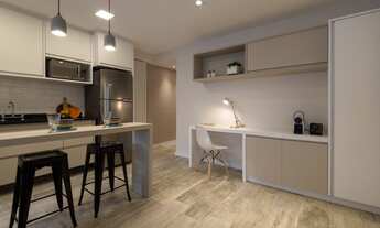 Imagem 6: Cube Campo Belo Apartamento 1 dormitório mobiliado próx metrô Berrini Brooklin Moema Itaim