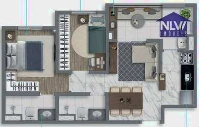 Imagem: Apartamento com 2 dormitórios à venda