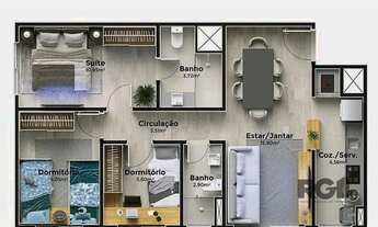 Imagem 2: Apartamento em Cristal