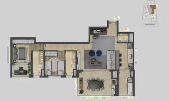 Imagem 5: Apartamento para venda com 110 metros quadrados com 3 quartos em Jardim das Acácias - São