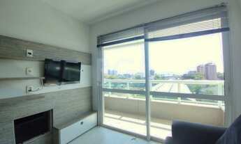 Imagem 2: Apartamento mobiliado, 57m2, 1 suite, 1 vaga, lareira e churrasqueira, localizado no bairr