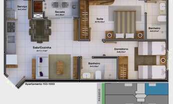 Imagem 7: Apto mobiliado de 2 quartos - direto
